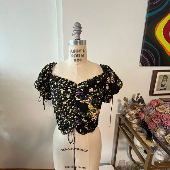 FOR LOVE & LEMONS Eileen Off-The-Shoulder Top Size Small - Picture 4 of 12